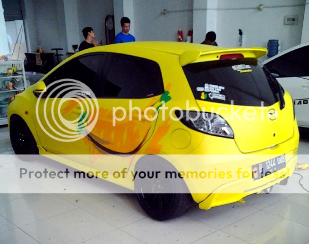 Bekas WTS Hood Grill Spoiler Mazda2 2nd Murah